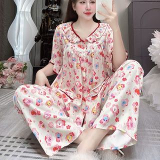 BỘ TOLE LONA CỔ SEN (8799)