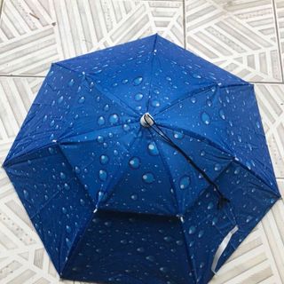 Mũ Ô Đội Đầu 2 Tầng Che Nắng Mưa, Câu Cá, Dã Ngoại