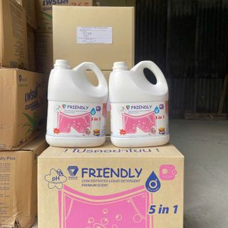 NƯỚC GIẶT XẢ FRIENDLY HỒNG CAN 3,5KG