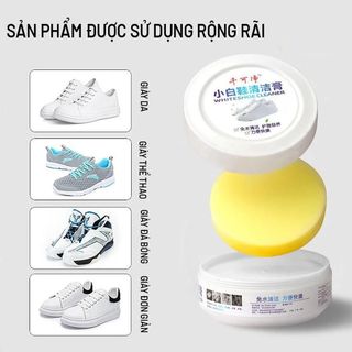 Sáp Vệ Sinh Giày Siêu Sạch 260g Kèm Mút Lau Giày, Làm Sạch Giày Da, Giày Thể Thao, Khử Mùi, Dưỡng Giày
