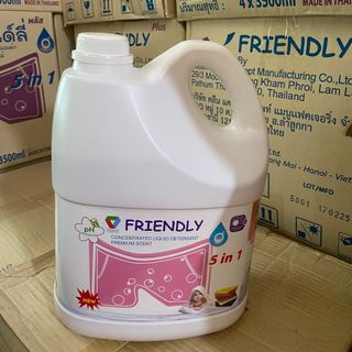 NƯỚC GIẶT XẢ FRIENDLY HỒNG CAN 3,5KG