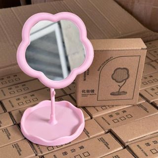 Gương Bông Hoa Decor Để Bàn Trang Điểm Màu Pastel, Gương Hoa Trang Trí Bàn Học