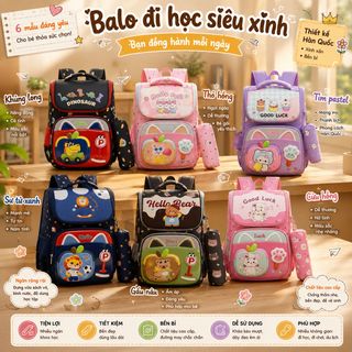 BALO CHỐNG GÙ HỌC SINH MÃ A361 – NHẸ ÊM, CHUẨN FORM, ĐI HỌC THOẢI MÁI