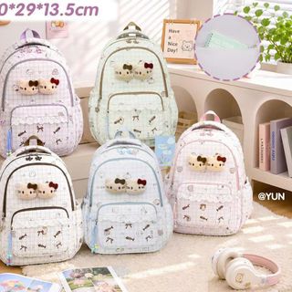 BALO HỌC SINH KITTY DỄ THƯƠNG MÃ A42108 – XINH XẮN, RỘNG RÃI, ĐI HỌC SIÊU ĐẸP