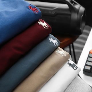 Áo thun nam. Chất vải cotton 4 chiều mịn mượt.  Thiết kế basic.