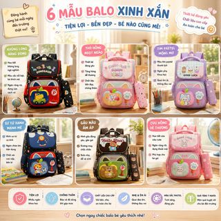 BALO CHỐNG GÙ HỌC SINH MÃ A361 – NHẸ ÊM, CHUẨN FORM, ĐI HỌC THOẢI MÁI