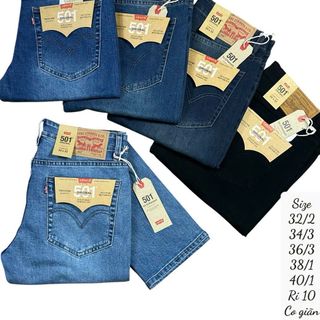BIGSIZE  jeans dài 501  vải dày , co giãn.