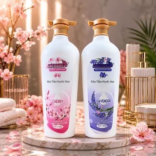 [ CHAI 1.100ML ] Sữa Tắm Anemones Dưỡng Ẩm Sáng Da Hương Cherry Ngọt Ngào Cấp Ẩm Hiệu Quả 24h