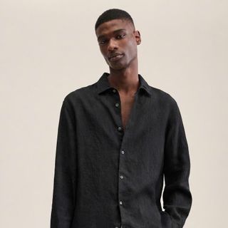 Loose Linen LongSleeve Shirt .  Chất linen 100% cotton chính phẩm, vải dệt có co giãn tốt.