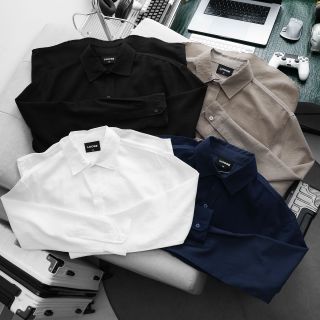 Loose Linen LongSleeve Shirt .  Chất linen 100% cotton chính phẩm, vải dệt có co giãn tốt.