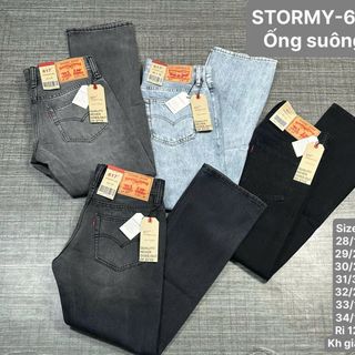 JEANS --617 Nam. Không giãn , ống suông.