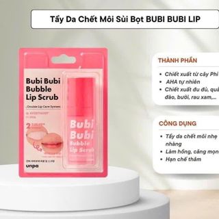 Tẩy Tế Bào Chết Môi Sủi Bọt Unpa Bubi Bubi Bubble Lip Scrub 10ml