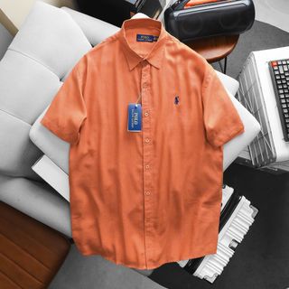 Sơ mi nam Polo bigsize  Chất linen.