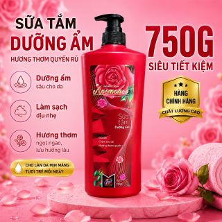 [ CHAI 750ML ] Sữa Tắm Hương Thơm Quyến Rũ - Dưỡng Ẩm Da, Mềm Mịn - Phù Hợp Mọi Loại Da