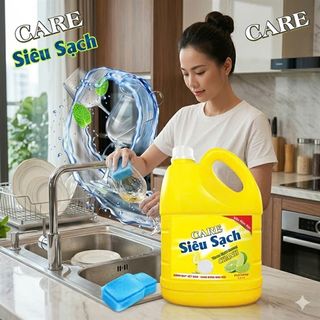 Nước rửa chén Care hương chanh can 3.6L