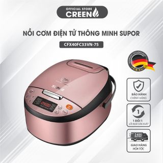 Nồi cơm điện tử thông minh Supor 1.5 lít CFXB40FC33VN-75 - Bảo Hành 12 tháng chính hãng