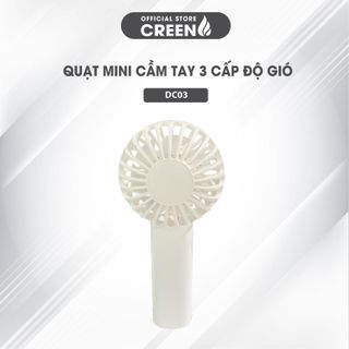 Quạt tích điện cầm tay mini 3 cấp độ gió - Bảo hành 12 tháng