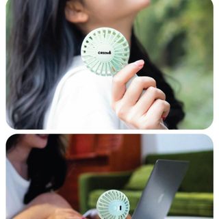 Quạt tích điện cầm tay mini 3 cấp độ gió - Bảo hành 12 tháng