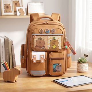 BALO HỌC SINH MEDD CHỐNG GÙ, CHỐNG THẤM - HỌA TIẾT GẤU CUTE, VẢI POLY CAO CẤP WH745 - WINNIE HOUSE