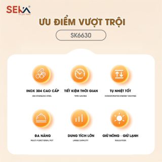 Nồi ủ 7 lít Seka-SK6630