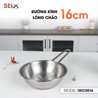 Chảo inox Seka nông lòng size 16cm