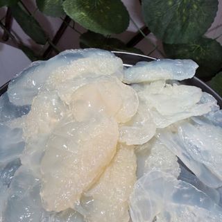 CHÂN SỨA ĂN LIỀN, ĐÃ XẢ MẶN, chấm mắm ruốc - 500gr/túi chân sứa + 200gr/hủ mắm ruốc