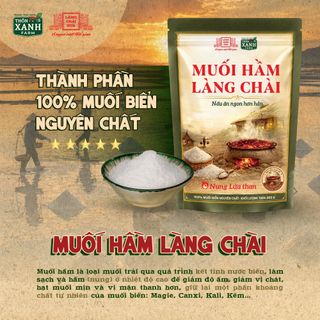 [Combo 3] Muối hầm Làng Chài Xưa 500g Nấu ăn ngon hơn - Nung lửa than 100% muối biển nguyên chất