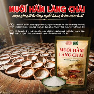 [Combo 3] Muối hầm Làng Chài Xưa 500g Nấu ăn ngon hơn - Nung lửa than 100% muối biển nguyên chất