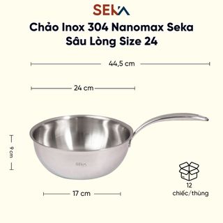 Chảo sâu long nano Seka 24cm-SK9024