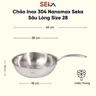 Chảo sâu lòng nano Seka 28cm-SK9028