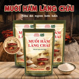[Combo 3] Muối hầm Làng Chài Xưa 500g Nấu ăn ngon hơn - Nung lửa than 100% muối biển nguyên chất