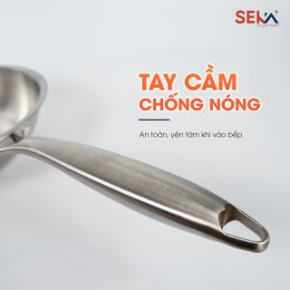 Chảo inox Seka nông lòng size 22cm