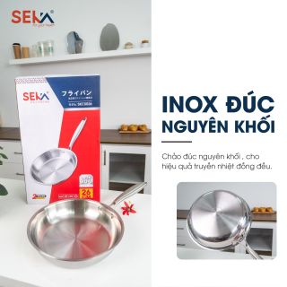 Chảo inox Seka nông lòng size 22cm