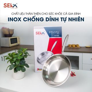 Chảo inox Seka nông lòng size 22cm