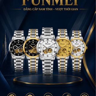 ĐỒNG HỒ NAM CHÍNH HÃNG FUNMEI FC230 MĂT SAPHIRE MÁY CƠ FULLBOX TEM HÃNG