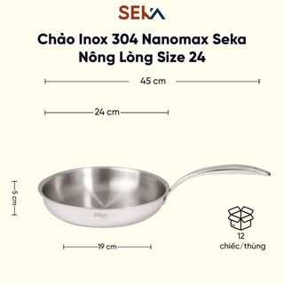 Chảo cạn Long nano Seka 24cm-SK4 8024