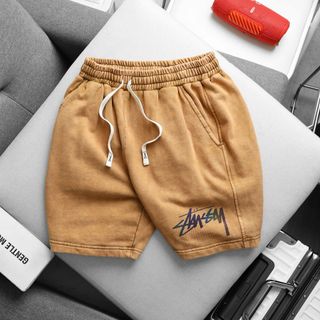 Short wash stussy.  Chất nỉ cua cotton 350gsm dày dặn mền mịn.