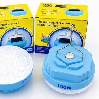 ĐÈN TÍCH ĐIỆN BÓNG DĨA 100W SẠC USB - PHI 10cm (T50)