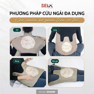 SKG680 - Đai chườm nóng ngải cứu (cổ vai gáy) Seka