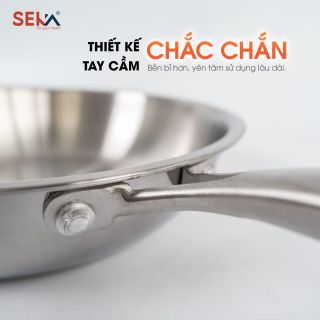 Chảo inox Seka nông lòng size 26cm
