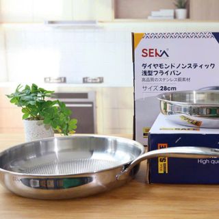 Chảo cạn kim cương nông lòng Seka 24cm-SK6024 -