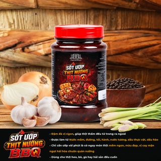 [Combo 3 hủ 260g] - Sốt Ướp Thịt Nướng BBQ Làng Chài Xưa - Ướp thấm vị, nướng thơm ngon