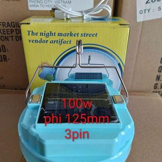 ĐÈN TÍCH ĐIỆN BÓNG DĨA 100W KÈM NLMT - PHI 12cm (T50)