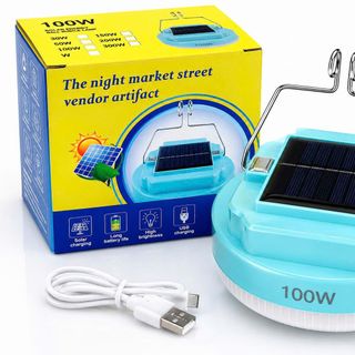 ĐÈN TÍCH ĐIỆN BÓNG DĨA 100W KÈM NLMT - PHI 12cm (T50)