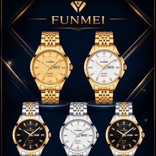 ĐỒNG HỒ NAM CHÍNH HÃNG FUNMEI F2037 DÂY THÉP KÍNH SAPPHIRE FULLBOX TEM