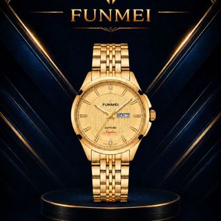 ĐỒNG HỒ NAM CHÍNH HÃNG FUNMEI F2037 DÂY THÉP KÍNH SAPPHIRE FULLBOX TEM