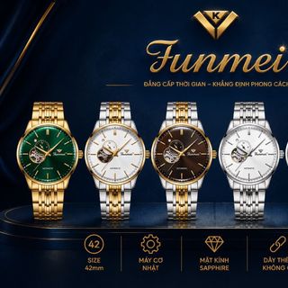 ĐỒNG HỒ NAM CHÍNH HÃNG FUNMEI FC2810 MẶT SAPHIRE KÍNH CONG MÁY CƠ FULLBOX