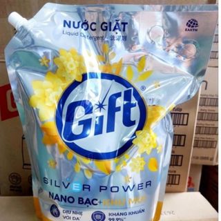 (1 thùng ) Nước giặt Gift 3.6kg.Tích hợp hương nước hoa pháp và công nghệ Nano bạc khử mùi