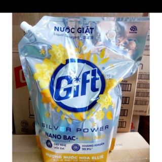 (1 thùng ) Nước giặt Gift 3.6kg.Tích hợp hương nước hoa pháp và công nghệ Nano bạc khử mùi