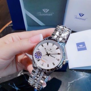 ĐỒNG HỒ NAM CHÍNH HÃNG FUNMEI F2037 DÂY THÉP KÍNH SAPPHIRE FULLBOX TEM